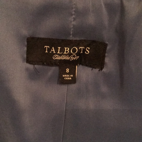 Talbots blue velvet jacket - Picture 5 of 6